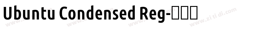 Ubuntu Condensed Reg字体转换
